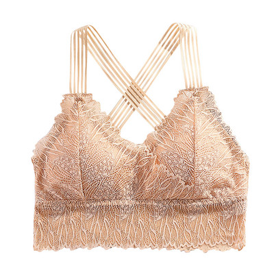 Γυναικεία σέξι δαντελένια εσώρουχα γαλλικού στυλ Beauty back tube σουτιέν φλοράλ δαντέλα καμισόλ Γυναικεία εσώρουχα βάσης нижнее белье женское