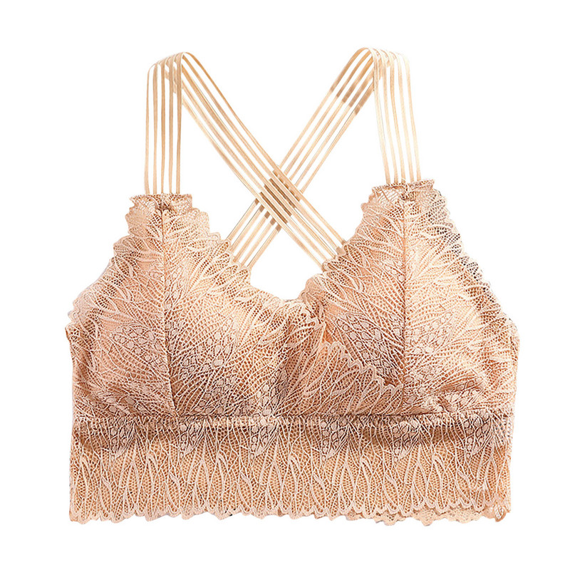 Γυναικεία σέξι δαντελένια εσώρουχα γαλλικού στυλ Beauty back tube σουτιέν φλοράλ δαντέλα καμισόλ Γυναικεία εσώρουχα βάσης нижнее белье женское