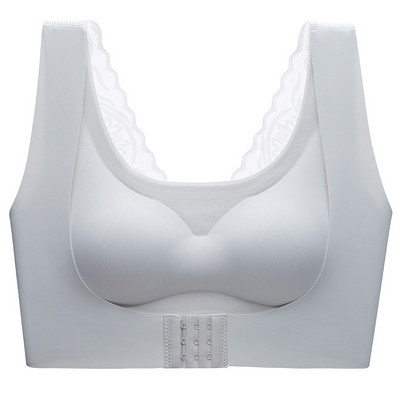 Uus lateksist plusssuuruses rinnahoidja kogub reguleerimistüüpi ilma terasrõngata Seksikas pits, ilus seljaosa õmblusteta aluspesu topsid Push Up rinnahoidja ülaosa