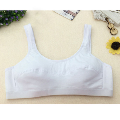 Bumbac Adolescent Tineri Studenți Subțire Respirabil Sutiene de antrenament fără sârmă Vestă de reglare pentru fete Lenjerie intimă pentru copii