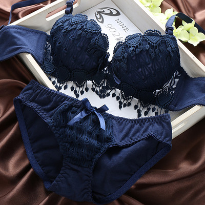 Νέο γυναικείο φλοράλ δαντέλα σετ εσωρούχων 2022 Ασύρματο στηθόδεσμο στολή Γυναικεία εσώρουχα Στερεά σέξι εσώρουχα κορσέ Push Up Σετ σουτιέν