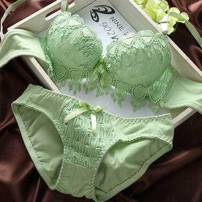 Νέο γυναικείο φλοράλ δαντέλα σετ εσωρούχων 2022 Ασύρματο στηθόδεσμο στολή Γυναικεία εσώρουχα Στερεά σέξι εσώρουχα κορσέ Push Up Σετ σουτιέν