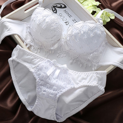 Νέο γυναικείο φλοράλ δαντέλα σετ εσωρούχων 2022 Ασύρματο στηθόδεσμο στολή Γυναικεία εσώρουχα Στερεά σέξι εσώρουχα κορσέ Push Up Σετ σουτιέν