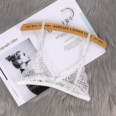 Seksikas naise rinnahoidja, lilleline pitsiline rinnahoidja, traadita rinnahoidja naistepesu, õmblusteta, polsterdamata läbipaistev rinnahoidja, intiimsed plusssuuruses