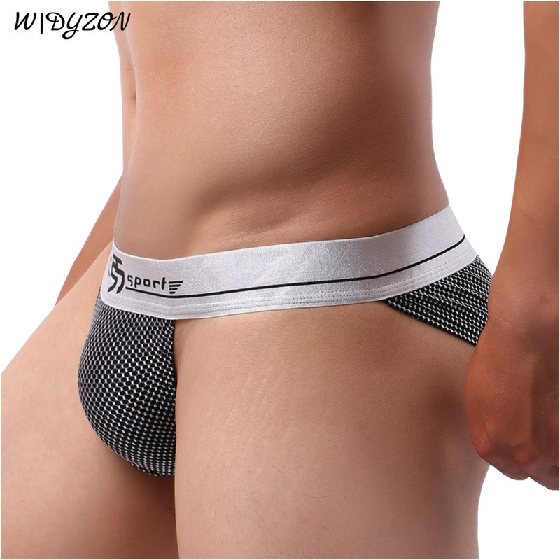 WIDYZON Lenjerie de corp sexy pentru bărbați Slip pentru bărbați Chiloți jacquard Jockstrap Slip pentru bărbați Cuecas Bikini Chiloți pentru bărbați Snur de nailon pentru bărbați