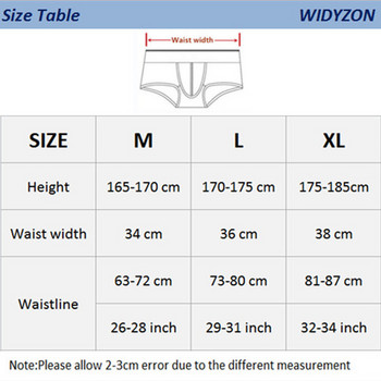 WIDYZON Εσώρουχα Ανδρικά σορτς Super Soft Ανδρικά σλιπ Ropa Εσωτερικό Hombre Breathable U Convex Pouch Σώβρακο Jockstrap