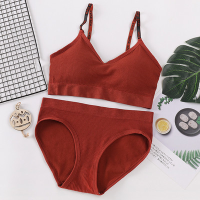 Set de chiloți sutien sexy pentru femei Sutien Push Up Set de top sport Litera fără sudură Sutien activ pentru femei Set de lenjerie pentru femeie Fitness Crop Top Lenjerie de corp