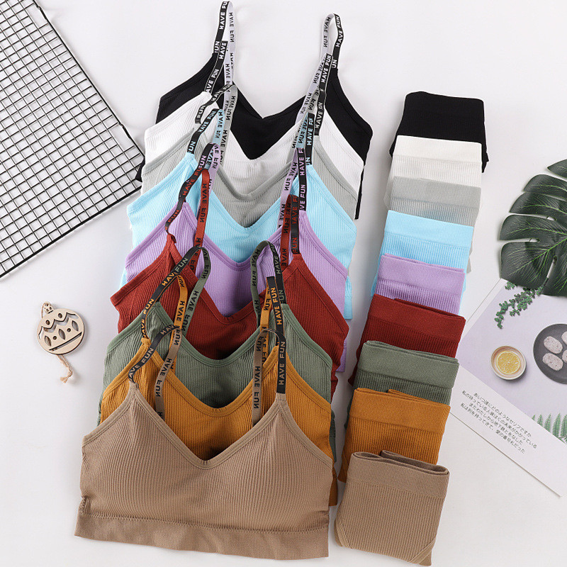 Set de chiloți sutien sexy pentru femei Sutien Push Up Set de top sport Litera fără sudură Sutien activ pentru femei Set de lenjerie pentru femeie Fitness Crop Top Lenjerie de corp