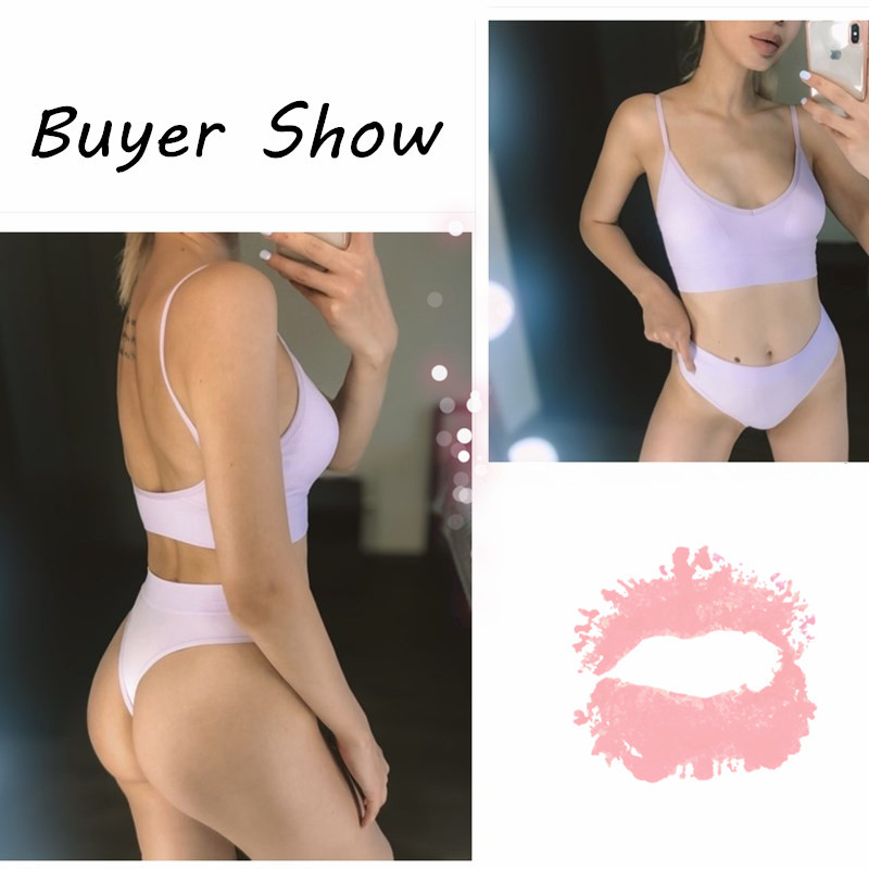 Σετ γυναικεία σουτιέν εσώρουχα σέξι G-string Push Up σουτιέν Crop Top χωρίς ραφές Fitness Active σουτιέν Top Thongs Γυναικεία εσώρουχα