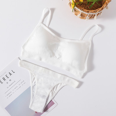 Set sutien fără cusături Set lenjerie de corp pentru femei Sutien sport Crop Top Tanga cu talie joasă Push up Fitness Sutien Sutiene fără spate