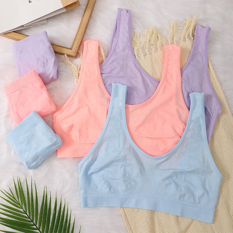 Naiste õmblusteta rinnahoidjakomplekt Seksikad stringid madala vöökohaga aluspüksid Traadita rinnahoidja Bralette naistepesu Rinnahoidja soonik tops Naiste aluspesu komplekt