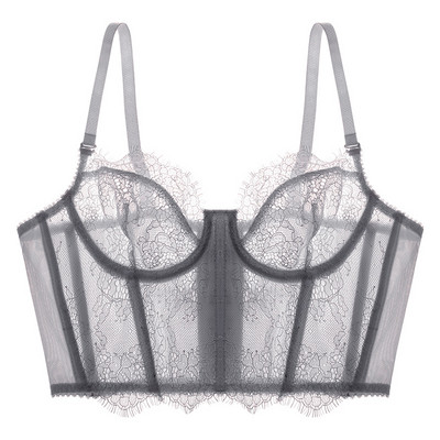 Arherigele Lenjerie sexy pentru femei Set de lenjerie intima Sutien din dantelă cu broderie Set de lenjerie pentru femei Push Up Thin Bralette Sutien în V adânc