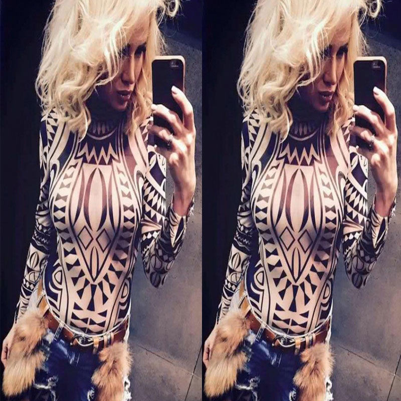 2018. aasta naiste naiste body, trikoo Bodycon pikkade varrukatega pluus O-kaelusega sidemega kombinesoon, top-pluus