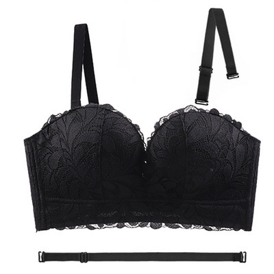 Γυναικεία σουτιέν Νέο σέξι δαντελένιο σουτιέν στράπλες σουτιέν Γυναικεία αόρατα σουτιέν Push Up Χωρίς ρυθμιζόμενο σύρμα ιμάντες ώμου Στράπλες