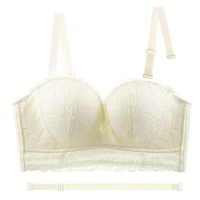 Γυναικεία σουτιέν Νέο σέξι δαντελένιο σουτιέν στράπλες σουτιέν Γυναικεία αόρατα σουτιέν Push Up Χωρίς ρυθμιζόμενο σύρμα ιμάντες ώμου Στράπλες