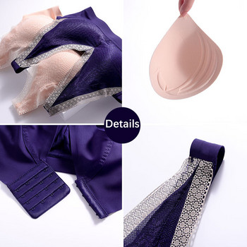 Плюс размер Секси дълбоки V-образни дамски сутиени Push Up Bralette Безшевен сутиен Без кабели Дамско удобно бельо Сутиен Бельо