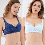 Lenjerie de corp pentru femei Sutien cu dantelă de marime mari Sutien cu dantelă cu bandaj sexy din dantelă Sutien camis pentru femei Partea de sus Sutien cu push up reglabil în spate frumos