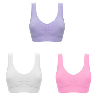 3 kom/lot Ženski bešavni grudnjak bez podloge Grudnjak Yoga Sportski grudnjaci Prsluk Aktivni grudnjak Push Up donje rublje veće veličine Bralette Top za vježbanje