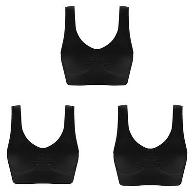 3 kom/lot Ženski bešavni grudnjak bez podloge Grudnjak Yoga Sportski grudnjaci Prsluk Aktivni grudnjak Push Up donje rublje veće veličine Bralette Top za vježbanje