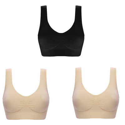 3 kom/lot Ženski bešavni grudnjak bez podloge Grudnjak Yoga Sportski grudnjaci Prsluk Aktivni grudnjak Push Up donje rublje veće veličine Bralette Top za vježbanje