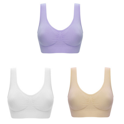 3 kom/lot Ženski bešavni grudnjak bez podloge Grudnjak Yoga Sportski grudnjaci Prsluk Aktivni grudnjak Push Up donje rublje veće veličine Bralette Top za vježbanje