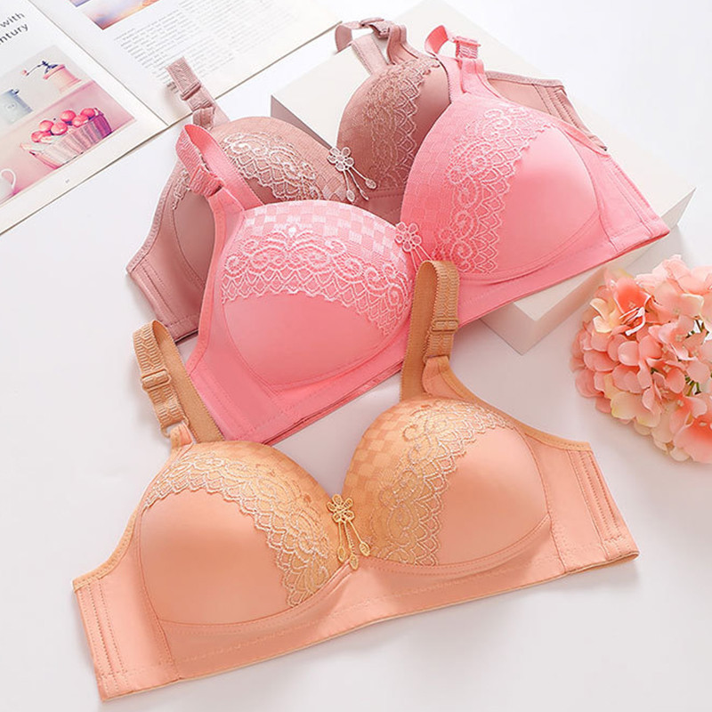 Ženski grudnjak bez žica Čipkani seksi grudnjak Ženski push up podesivi grudnjak Femme Bešavno donje rublje Ženski udobni grudnjaci velike veličine