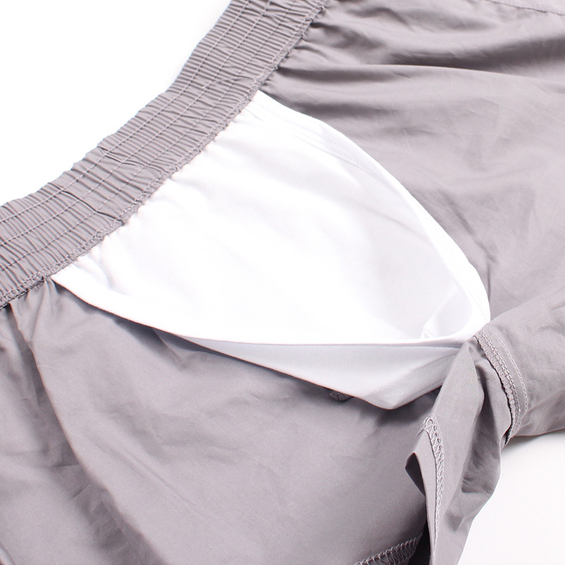 Meeste elastsed puuvillased noolepüksid magamisriided meeste lühikesed püksid, puhas värvi läbipaistev meeste vabaaja pidžaamapüksid püksid