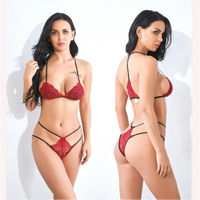Seksi grudnjak Čipkani komplet donjeg rublja Žensko donje rublje Prozirni grudnjak Kompleti za zabave Čipkasti gornji dijelovi za spavanje Komplet grudnjaka Komplet donjeg rublja SML XL 2XL