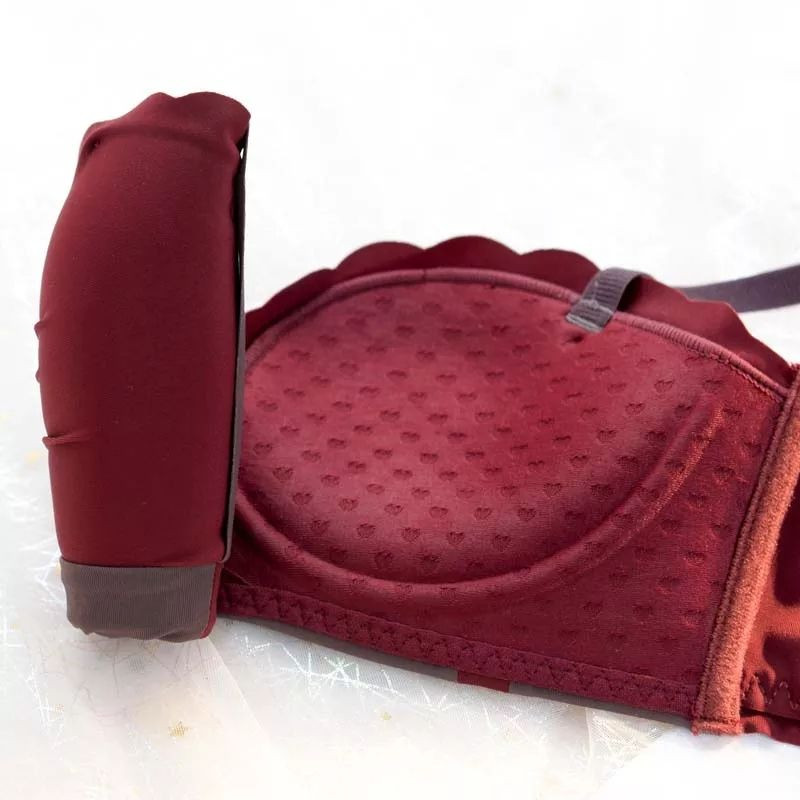 Roseheart Nou pentru femei Lenjerie sexy Push Up Fără inel de oțel Lenjerie de corp pentru femeie Buton reglabil Sutiene decorate Lady Fashion AB Sutien