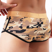 Meeste Aluspesu Bokserid Seksikad meeste aluspesu Bokserid Aluspüksid Pesu Kamuflaaž Aluspüksid Aluspesu Bikiini Aluspüksid
