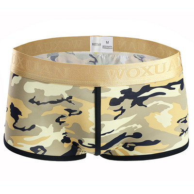 Meeste Aluspesu Bokserid Seksikad meeste aluspesu Bokserid Aluspüksid Pesu Kamuflaaž Aluspüksid Aluspesu Bikiini Aluspüksid