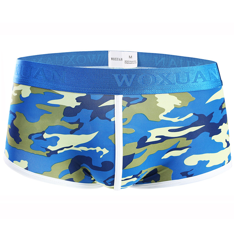 Meeste Aluspesu Bokserid Seksikad meeste aluspesu Bokserid Aluspüksid Pesu Kamuflaaž Aluspüksid Aluspesu Bikiini Aluspüksid