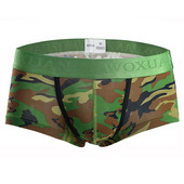 Lenjerie sexy pentru bărbați Boxer Chiloți pentru bărbați Pantaloni scurți Boxer pentru bărbați Husă convexă Camuflaj Cueca Chiloți elastici