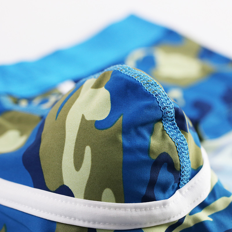Lenjerie sexy pentru bărbați Boxer Chiloți pentru bărbați Pantaloni scurți Boxer pentru bărbați Husă convexă Camuflaj Cueca Chiloți elastici