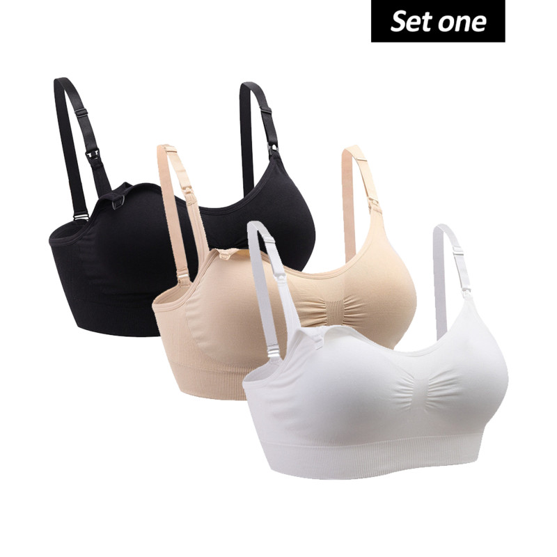 WEICHENS Γυναικείο Σουτιέν Θηλασμού Μπροστινό Ανοιχτό Θηλασμό Μητρότητας Απρόσκοπτη Αναπνεύσιμο Σουτιέν Push Up Κατάλληλο για Καθημερινά