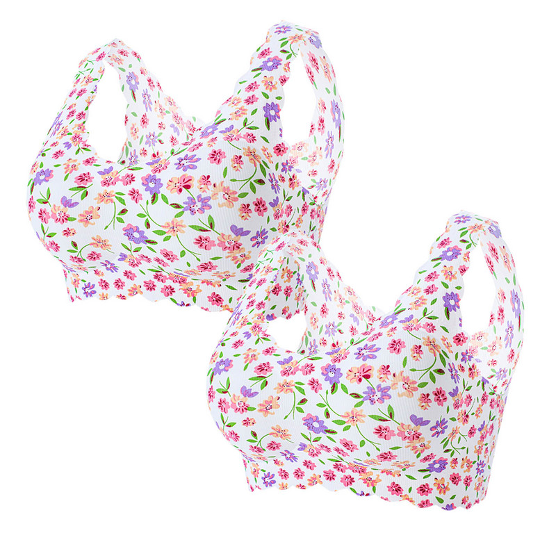 2022. Novi modni ženski seksi grudnjak velike veličine s printom bez mrlja s ledeno svilenim cvjetnim grudnjakom Donje rublje Ženski bodi Donje rublje BH