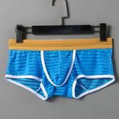 Új szexi férfi boxer rövidnadrág Ultravékony átlátszó, nagy nyúlású férfi fehérnemű Bikini férfi bugyi