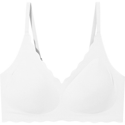 Σουτιέν με επένδυση One Piece χωρίς ραφή Εσώρουχα Χωρίς Ατσάλινο Δαχτυλίδι Σταυρός Όμορφη Πλάτη Δωρεάν Κύπελλο Ασύρματο Κυματιστό Edge Κουτί δώρου