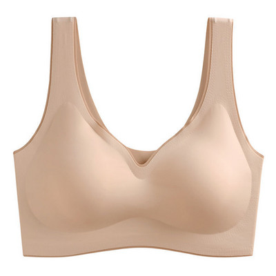 Bralette fără cusături Sutien activ pentru femei Latex Push Up Femei M-XXL Maiuri de mărime mare Se adună Sutien căptușit rezistent la șocuri Lenjerie de corp