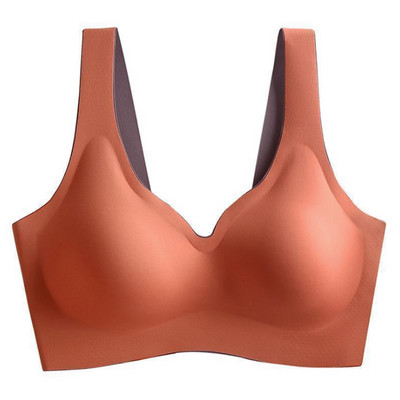 Bralette fără cusături Sutien activ pentru femei Latex Push Up Femei M-XXL Maiuri de mărime mare Se adună Sutien căptușit rezistent la șocuri Lenjerie de corp