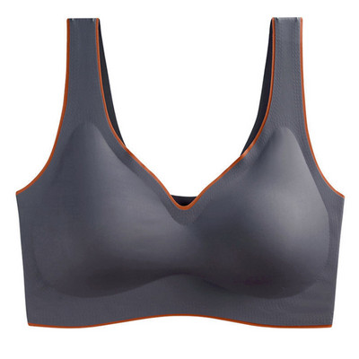 Bralette fără cusături Sutien activ pentru femei Latex Push Up Femei M-XXL Maiuri de mărime mare Se adună Sutien căptușit rezistent la șocuri Lenjerie de corp