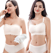 Σουτιέν με βολάν Bralette για γυναίκες Push Up Brassiere Ρυθμιζόμενο λουράκι Full Cup Ασύρματο σουτιέν Εσώρουχα με αφαιρούμενο μαξιλαράκι
