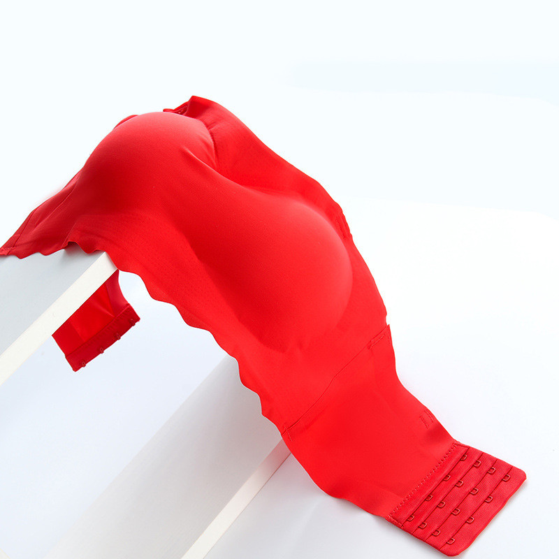 Σουτιέν με βολάν Bralette για γυναίκες Push Up Brassiere Ρυθμιζόμενο λουράκι Full Cup Ασύρματο σουτιέν Εσώρουχα με αφαιρούμενο μαξιλαράκι