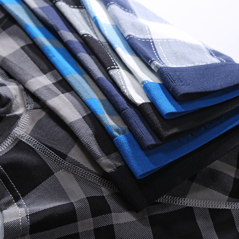 Mehed Boxer Puuvillane lahtine aluspesu Meeste igapäevane kodu püksid Boxer Homme Calzoncillos Hombre