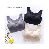 2 komada grudnjaka od lateksa Bešavni grudnjaci za žensko donje rublje BH Push Up grudnjak s jastučićem i prslukom Gornji grudnjak WX003