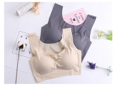 2 komada grudnjaka od lateksa Bešavni grudnjaci za žensko donje rublje BH Push Up grudnjak s jastučićem i prslukom Gornji grudnjak WX003