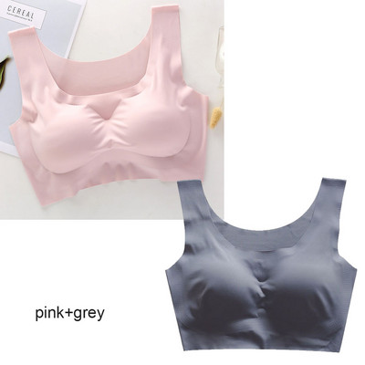 2 komada grudnjaka od lateksa Bešavni grudnjaci za žensko donje rublje BH Push Up grudnjak s jastučićem i prslukom Gornji grudnjak WX003