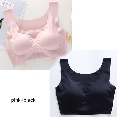 2 komada grudnjaka od lateksa Bešavni grudnjaci za žensko donje rublje BH Push Up grudnjak s jastučićem i prslukom Gornji grudnjak WX003