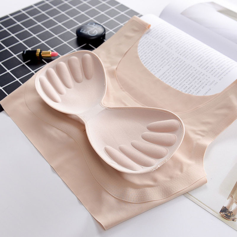 2 komada grudnjaka od lateksa Bešavni grudnjaci za žensko donje rublje BH Push Up grudnjak s jastučićem i prslukom Gornji grudnjak WX003