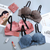 Sutien pentru femei Lenjerie sexy Broderie florală Bralette fără fir Confort Push Up Tops Sutien Lenjerie de corp pentru fete BH